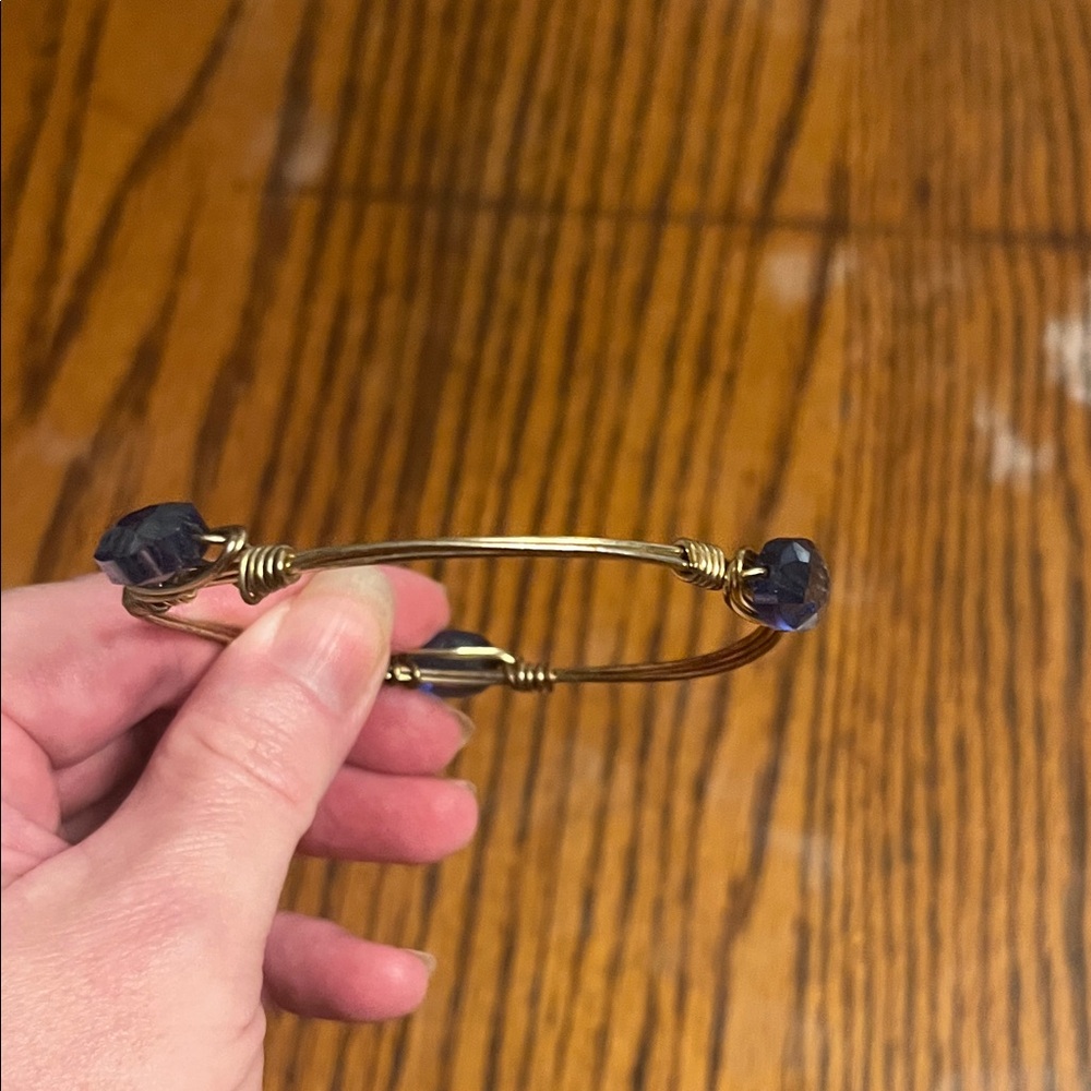 Purple and golden bracelet - Picture 2 of 2